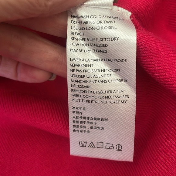 New Anthropologie Daily Practice Knit Sweater Dress w/ pockets Pink Size Small - Picture 7 of 7